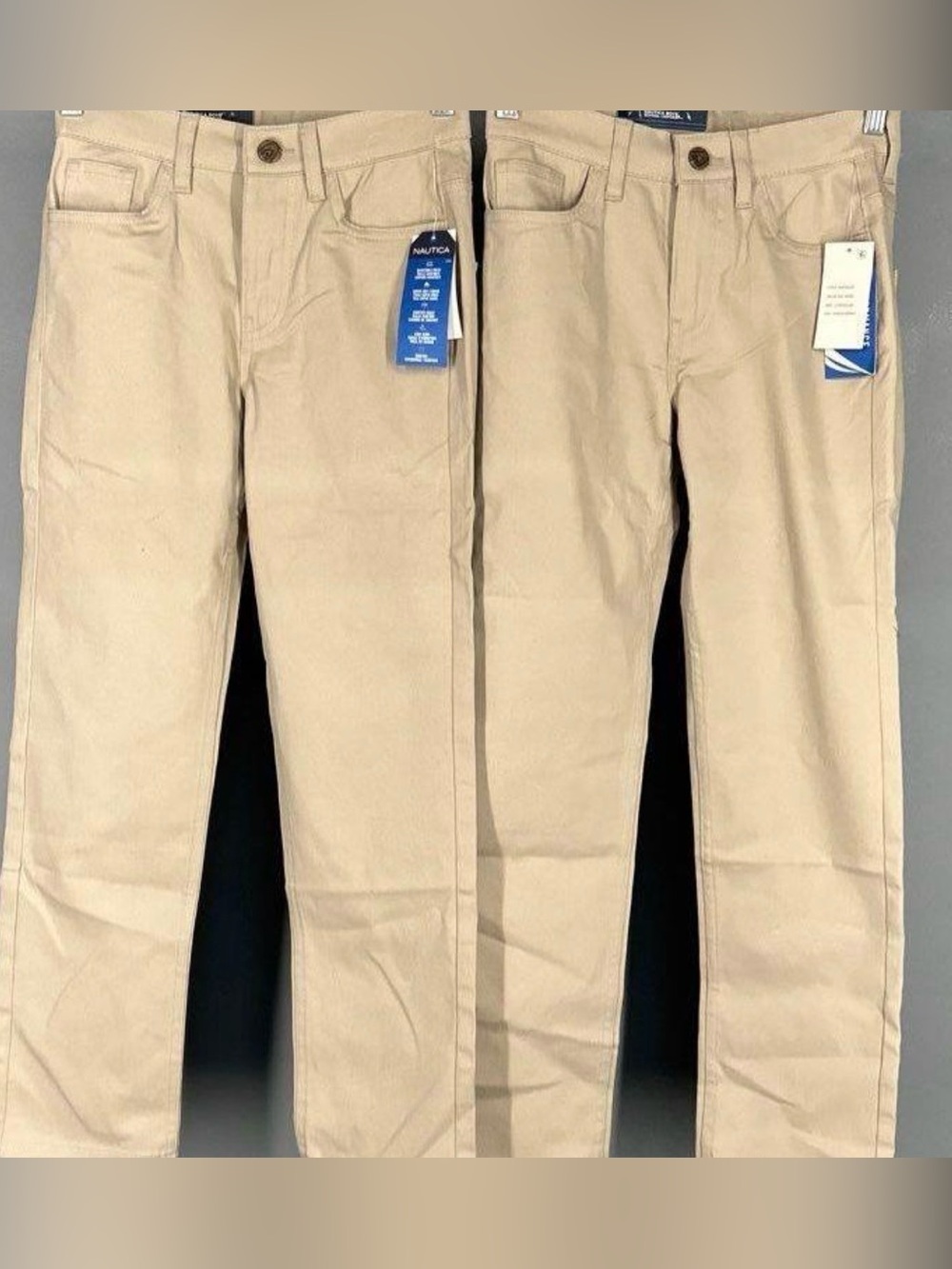 2 pairs Nautica Boys Khaki Chino Pants